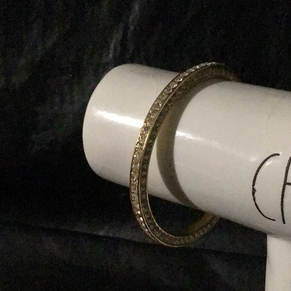 Rhinestone Bangle Bracelet, Beautiful! - image 6